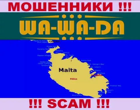 Malta - именно здесь официально зарегистрирована компания Wa-Wa-Da Casino