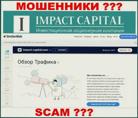 Никакой информации о сайте ImpactCapital Com на SimilarWeb нет