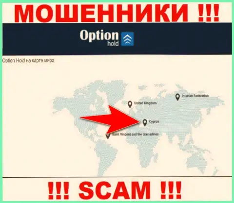 Option Hold - это internet мошенники, имеют оффшорную регистрацию на территории Cyprus