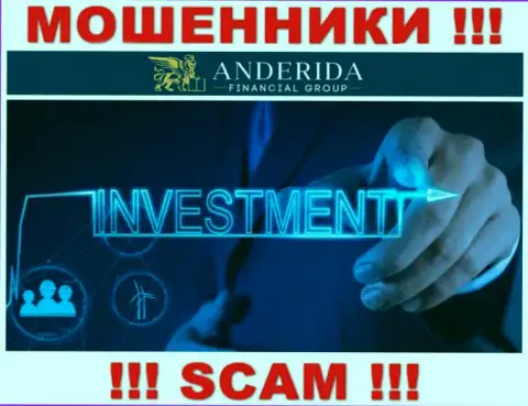 AnderidaGroup Com обманывают, предоставляя незаконные услуги в области Investing