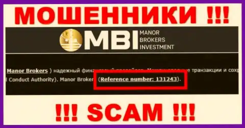 Хотя Манор Брокерс Инвестмент и размещают на сайте номер лицензии, знайте - они все равно МОШЕННИКИ !!!