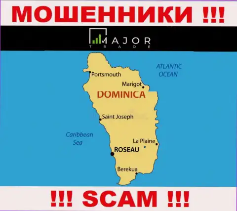 Мошенники MajorTrade пустили корни на территории - Commonwealth of Dominica, чтоб спрятаться от ответственности - РАЗВОДИЛЫ