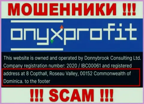 8 Copthall, Roseau Valley, 00152 Commonwealth of Dominica - это оффшорный адрес регистрации Onyx Profit, оттуда МАХИНАТОРЫ обувают своих клиентов