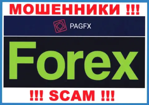PagFX лишают средств малоопытных клиентов, работая в области ФОРЕКС