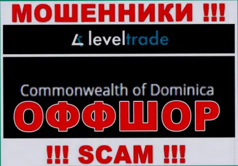 Зарегистрированы шулера LevelTrade Io  в офшорной зоне  - Dominika, будьте очень бдительны !!!