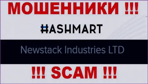 Невстак Индустрис Лтд - это контора, которая является юр лицом Hash Mart
