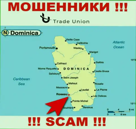 Commonwealth of Dominica - именно здесь зарегистрирована организация Трейд Юнион