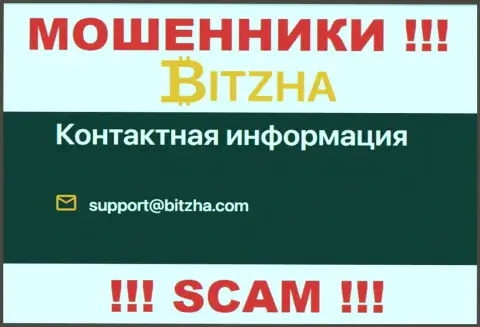 Е-мейл мошенников Bitzha24 Com, информация с официального портала
