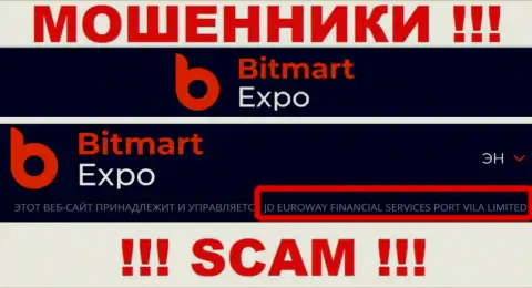 Инфа об юр. лице интернет-разводил Bitmart Expo
