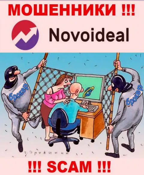 Рекомендуем бежать от компании NovoIdeal как можно дальше, не поведитесь на уговоры совместной работы