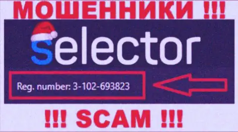 Selector Gg мошенники всемирной интернет паутины !!! Их регистрационный номер: 3-102-693823