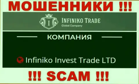 Infiniko Invest Trade LTD - это юридическое лицо воров InfinikoTrade Com