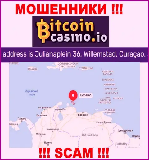 Будьте очень осторожны - компания Bitcoin Casino скрывается в офшоре по адресу - Julianaplein 36, Willemstad, Curacao и лохотронит наивных людей