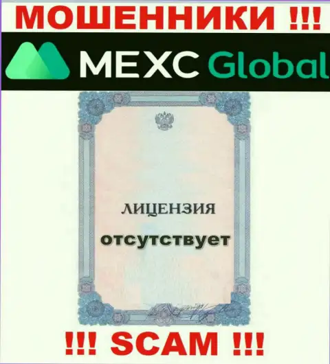 У жуликов MEXCGlobal на ресурсе не предоставлен номер лицензии на осуществление деятельности компании !!! Будьте весьма внимательны