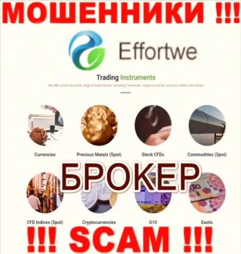 Effortwe365 Com оставляют без денежных вкладов людей, которые повелись на легальность их работы