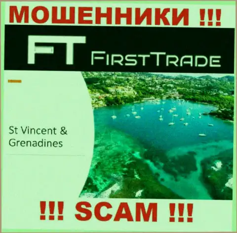 FirstTrade-Corp Com безнаказанно обувают клиентов, так как расположены на территории St. Vincent and the Grenadines