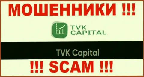 TVK Capital - это юридическое лицо интернет мошенников ТВККапитал