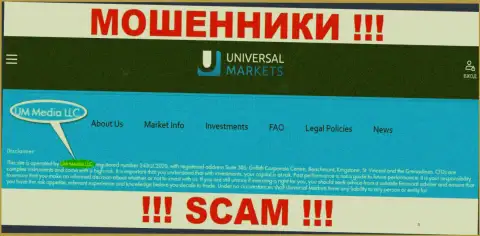 UM Media LLC - это контора, управляющая интернет мошенниками Umarkets Io