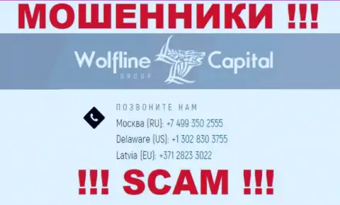 Будьте бдительны, вдруг если звонят с неизвестных номеров телефона, это могут быть интернет мошенники Wolfline Capital