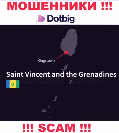 DotBig Com имеют оффшорную регистрацию: Сент-Винсент и Гренадины - будьте крайне осторожны, мошенники