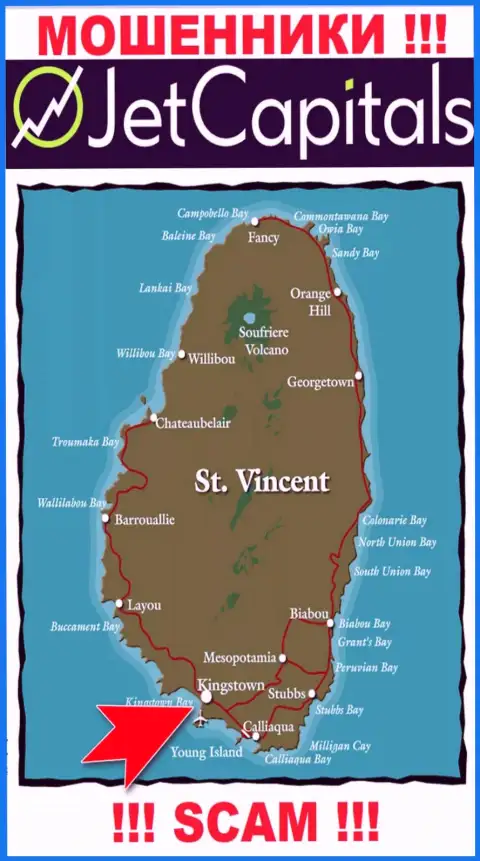 Кингстаун, Сент-Винсент и Гренадины - именно здесь, в оффшоре, базируются internet-мошенники ДжетКапиталс