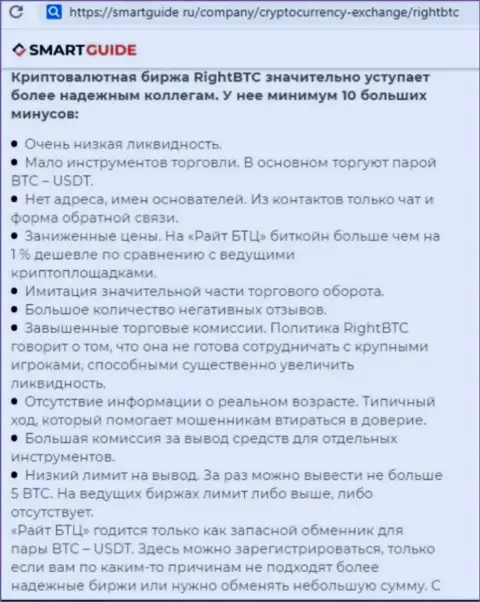 RightBTC Com - это МОШЕННИК !!! Анализ условий взаимодействия