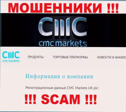 Свое юридическое лицо контора CMC Markets не прячет - это СМС Маркетс УК плк