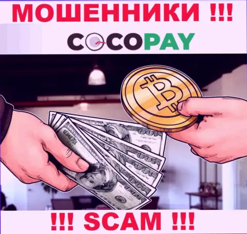 Не нужно доверять денежные вложения Coco-Pay Com, так как их сфера работы, Обменка, обман